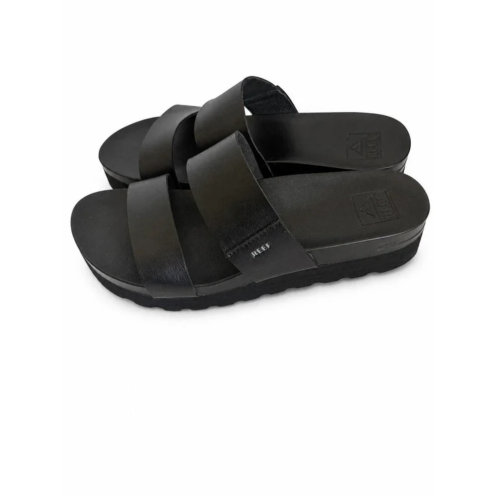 Reef Womens Blaxl Double Strap Platform Slide Sandals Size 9